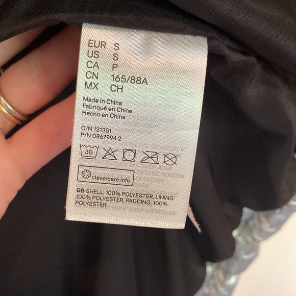 H&M Silver Puffer Jacket - Picture 9 of 9